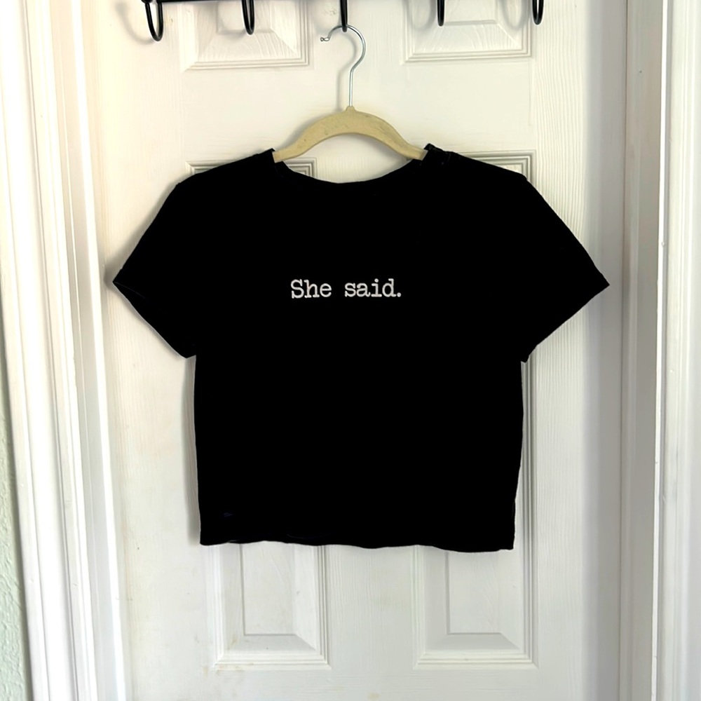 Forever 21 small black crop top slightly worn